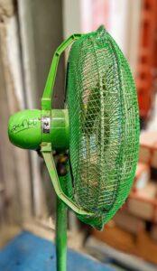 green Fan Covers side view औद्योगिक पंखे