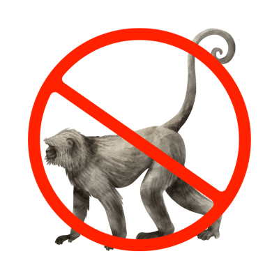 Car Protection Spike monkey symbol