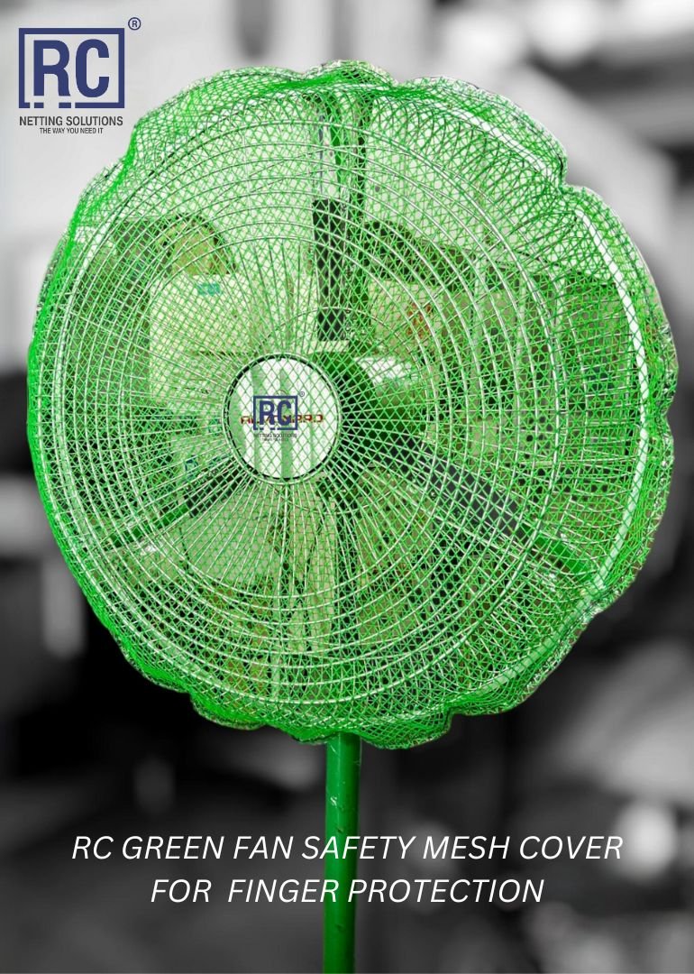 Green Fan safety Mesh Cover