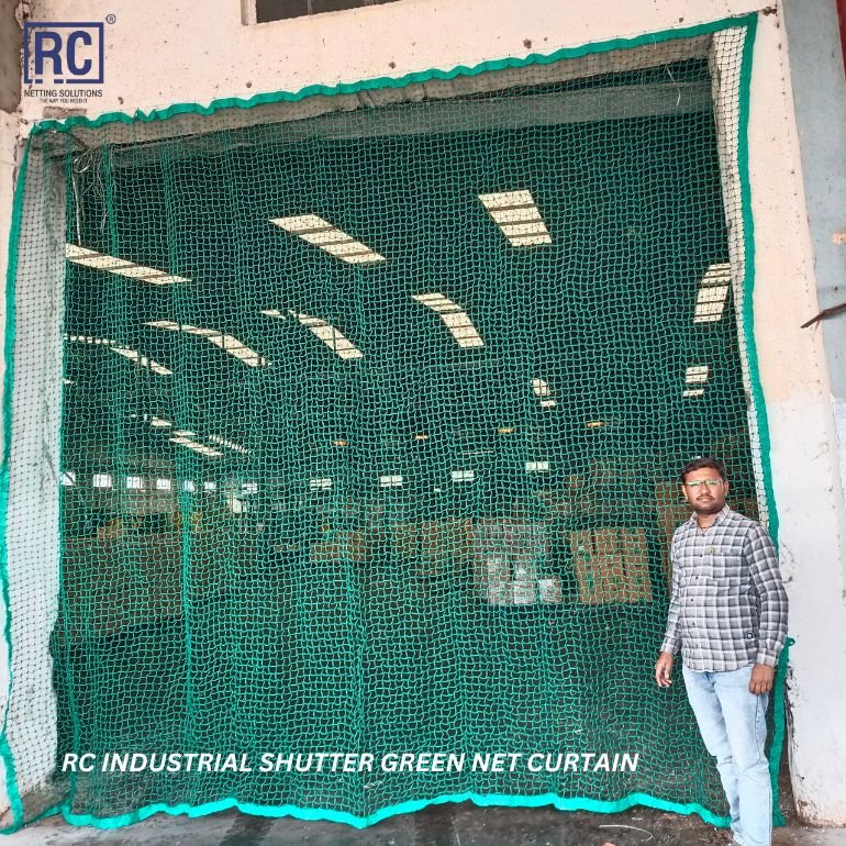 RC INDUSTRIAL SHUTTER GREEN NET CURTAIN