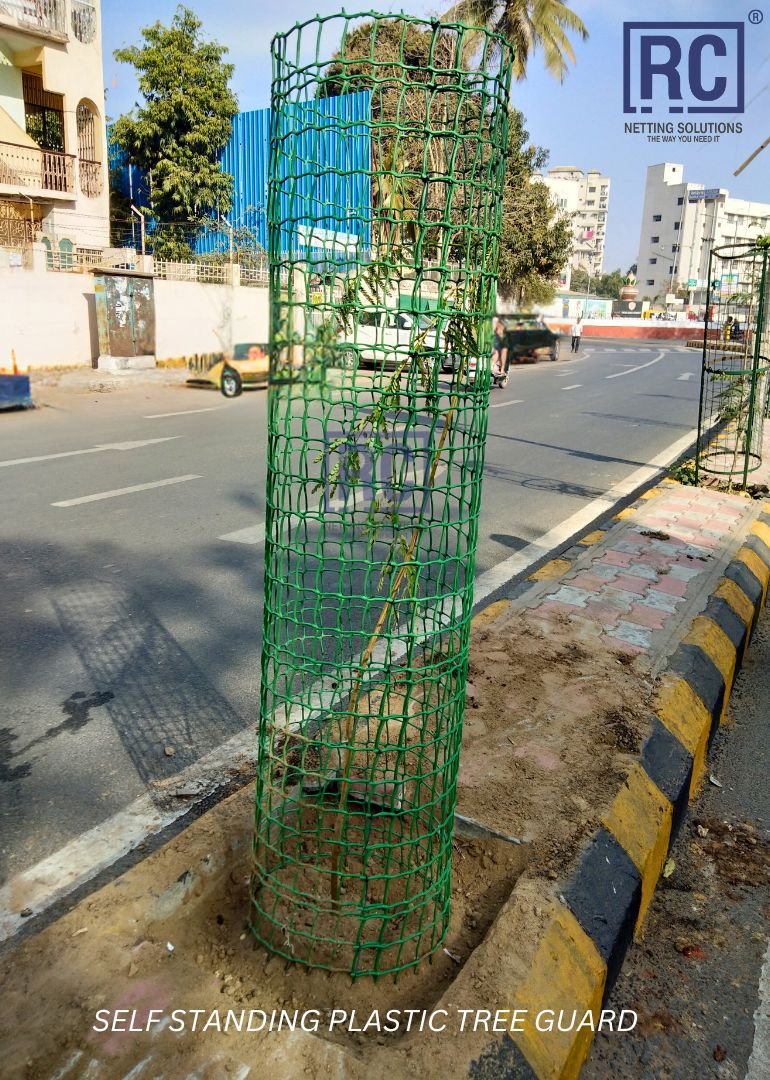 SELF STANDING PLASTIC TREE GUARD