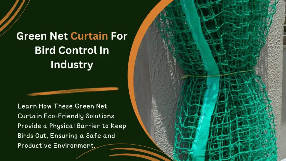 best solutions green net curtain for bird control in industry